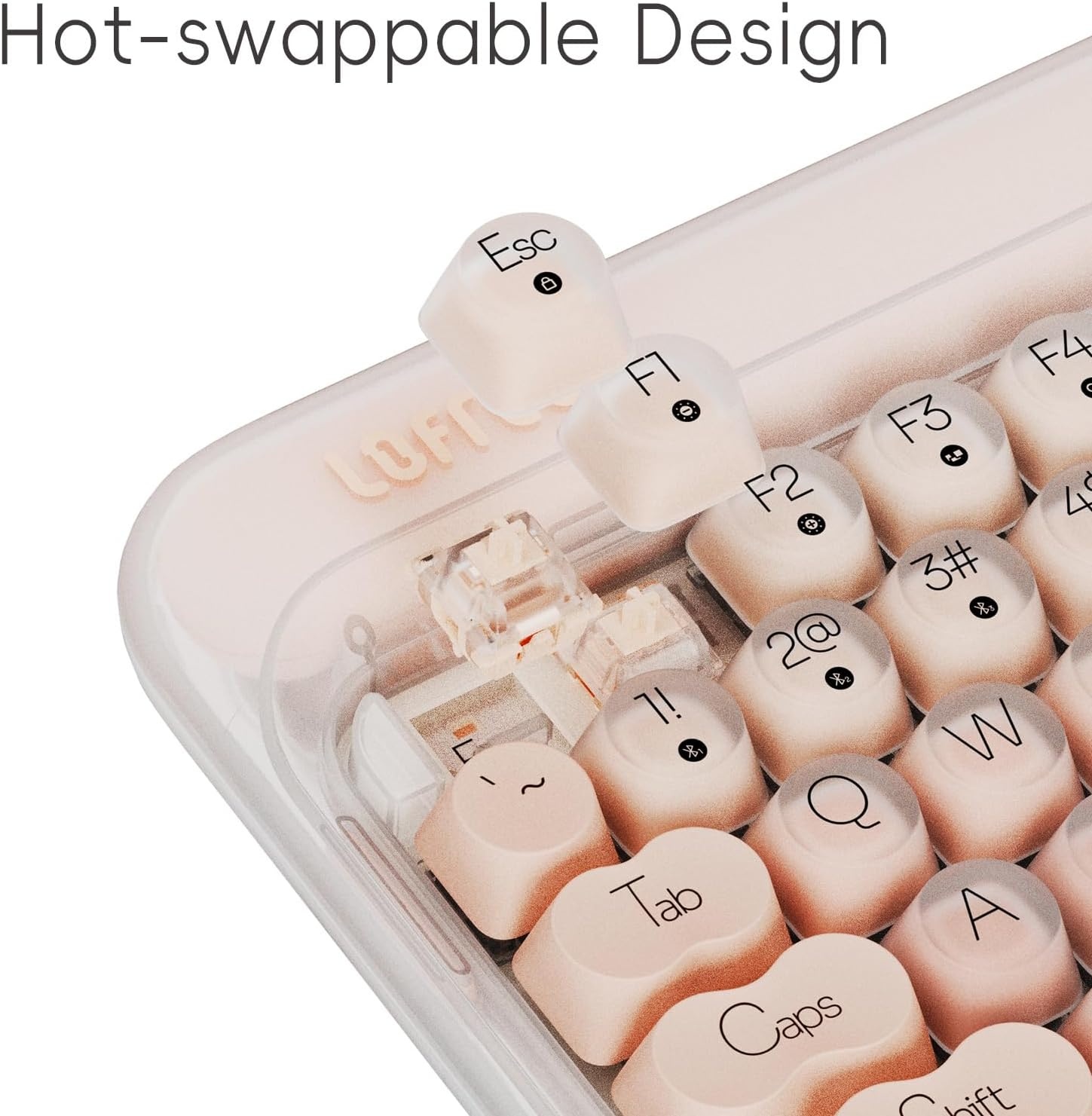 Mechanisch Toetsenbord 75% Hot-swappable Roze - 35% Korting!