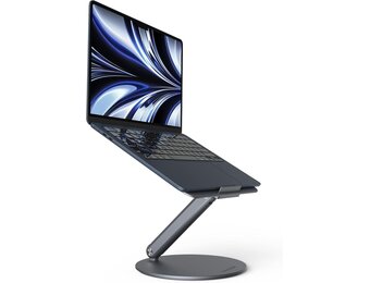 Laptopstandaard Grijs 10-17" - Opvouwbaar & 360° Draaibaar - 29% Korting!