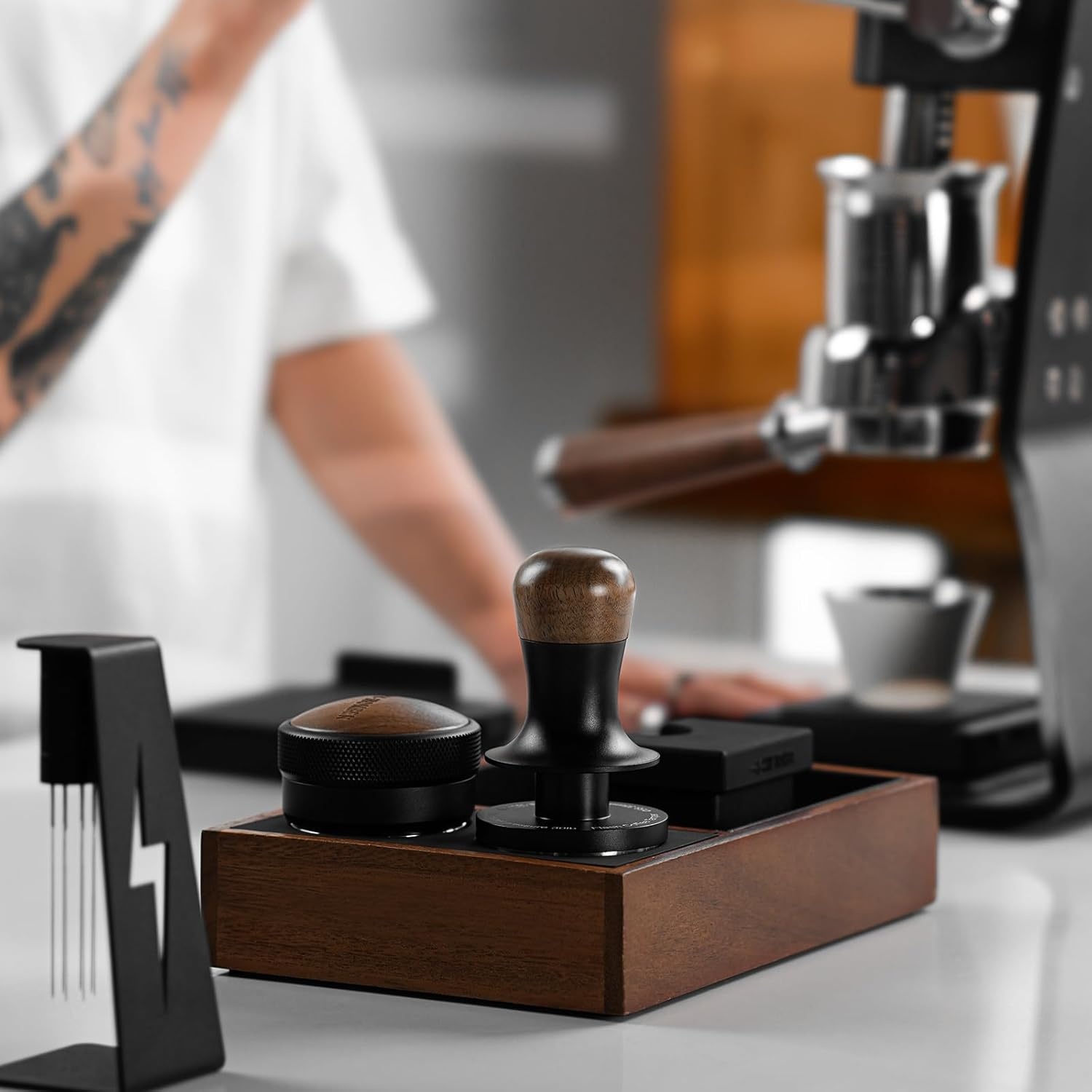 Professionele Koffiestamper: Constante Druk voor Espresso (58/58,35 mm)