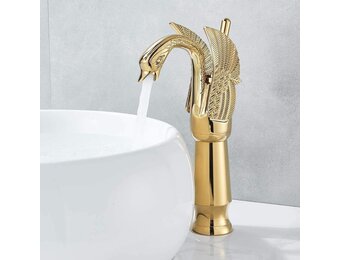 Gouden Messing Wastafelkraan - 34% Korting