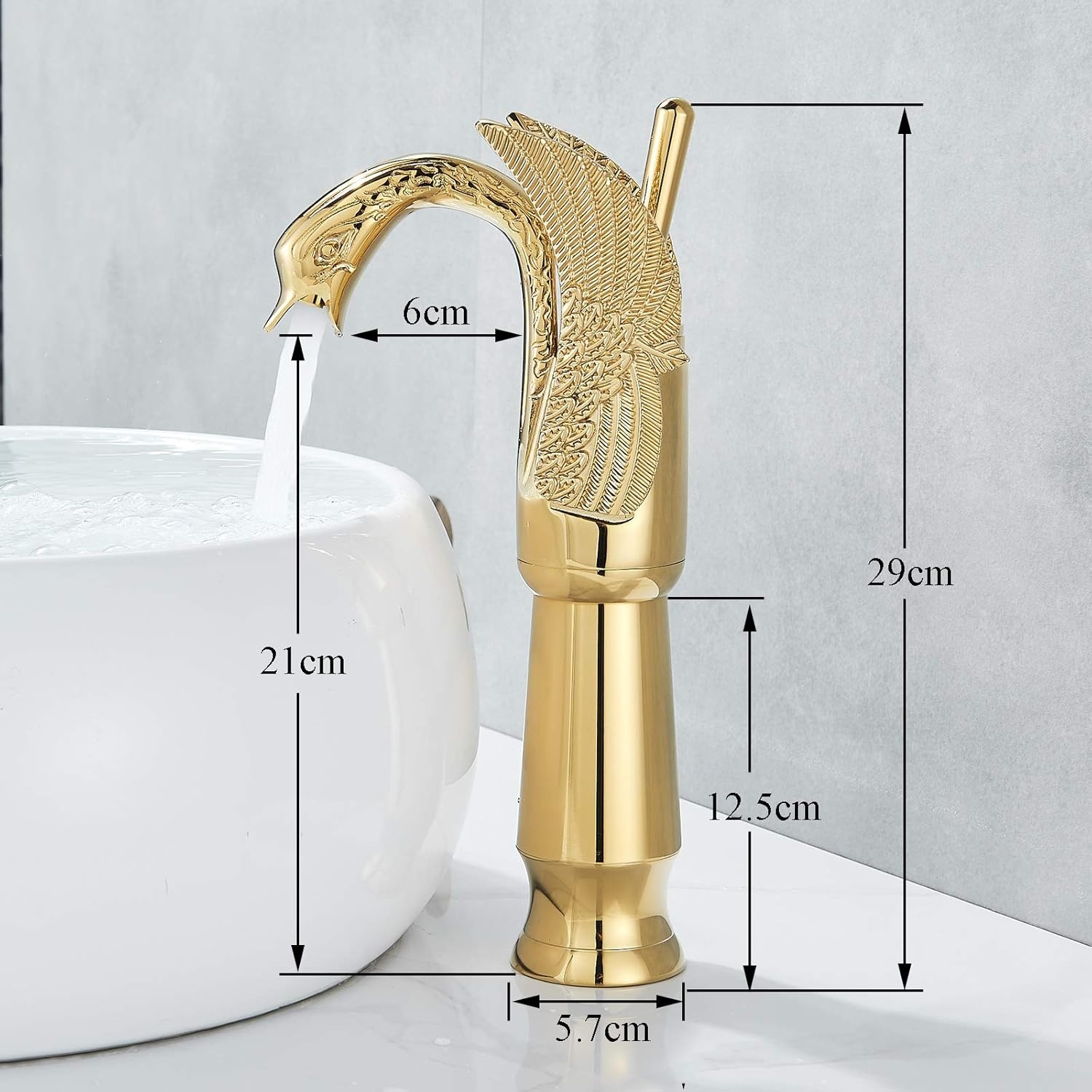 Gouden Messing Wastafelkraan - 34% Korting