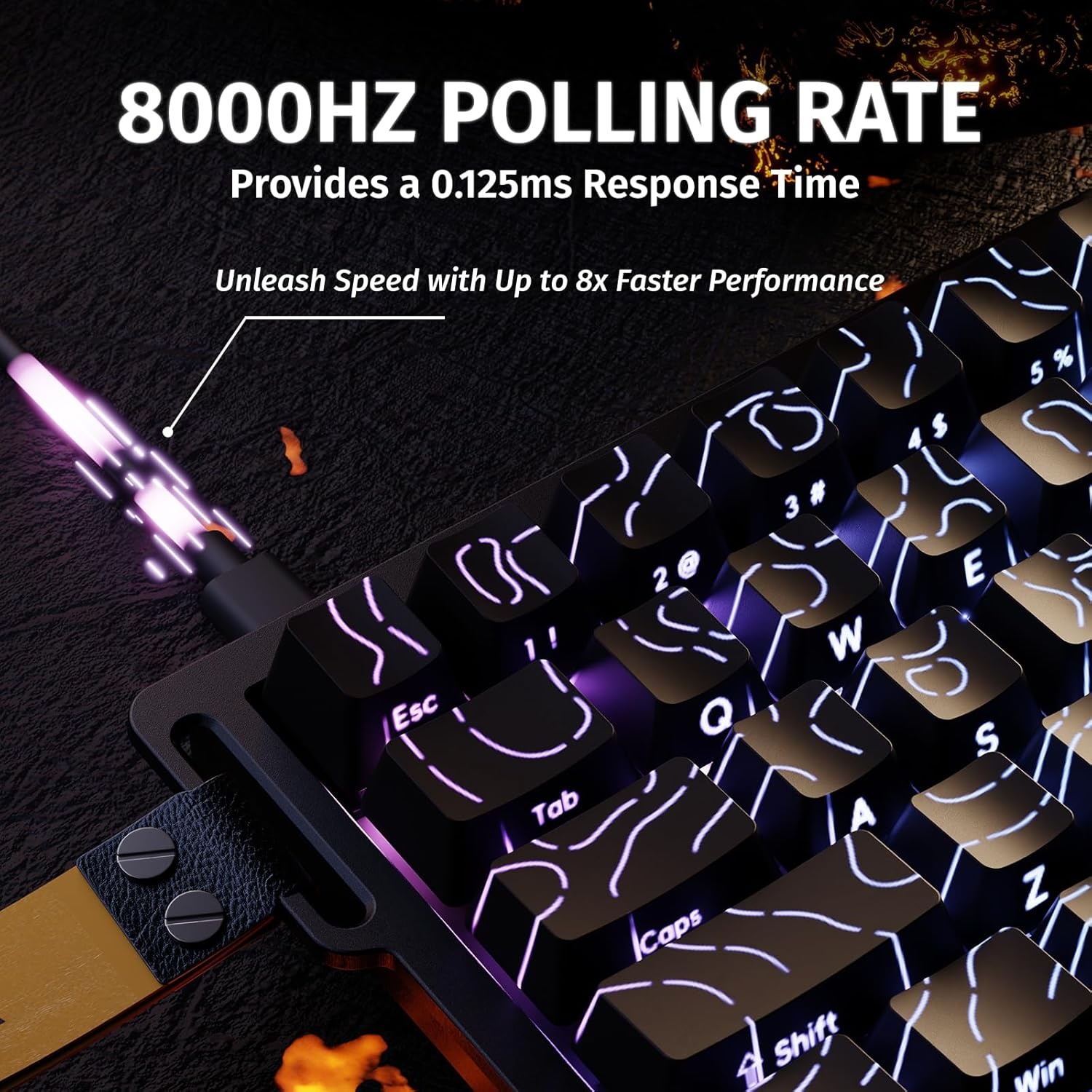 Gaming Toetsenbord 60% Magnetisch met RGB & 34% Korting