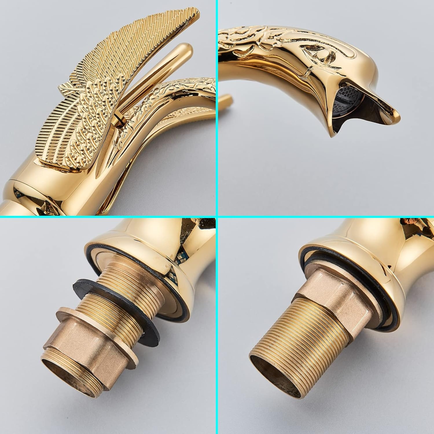 Gouden Messing Wastafelkraan - 34% Korting
