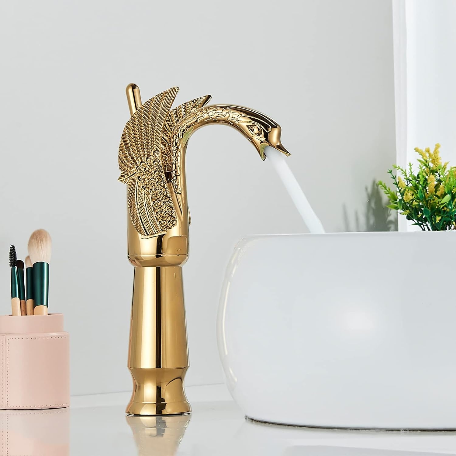 Gouden Messing Wastafelkraan - 34% Korting
