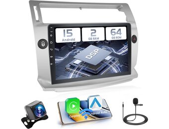 Android 13 Autoradio 9" IPS voor Citroën C4/C-Quatre met 29% Korting