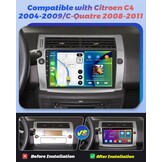 Android 13 Autoradio 9" IPS voor Citroën C4/C-Quatre met 29% Korting