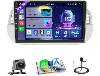 Android Autoradio Fiat 500 (2007-2015) - 35% Korting