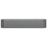 Grijze Stalen Plantenbak 368x80x68 cm - 34% Korting