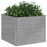 Verhoogd Plantenbed 100x100x77 cm Staal Grijs - 34% Korting!