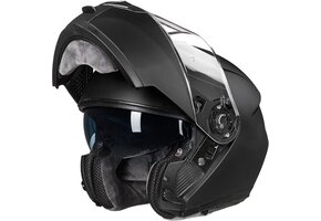 Modulaire Integraalhelm Mat Zwart Maat S | Dubbel Vizier | DOT Keurmerk | 34% Korting