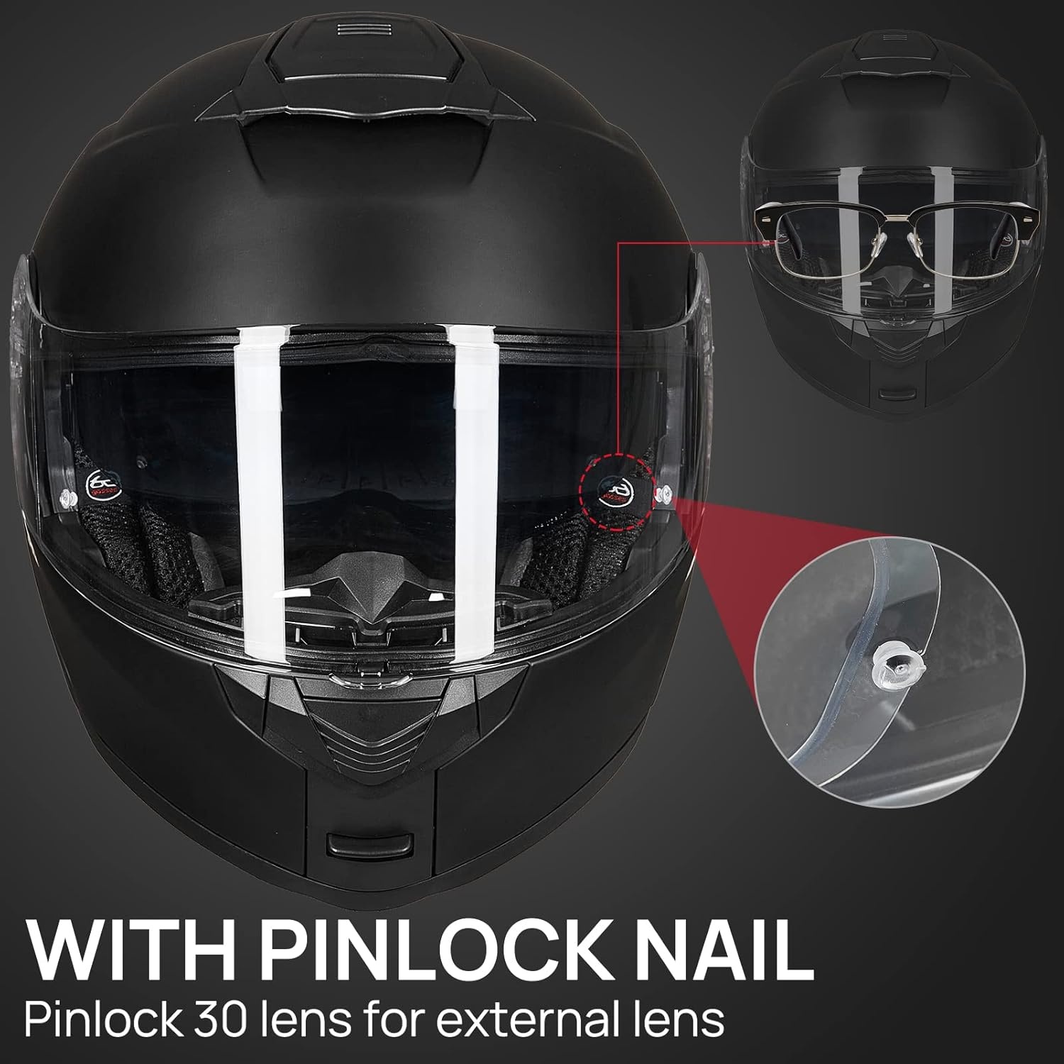 Modulaire Integraalhelm Mat Zwart - Maat S | Dubbel Vizier | DOT Keurmerk - 34% Korting!