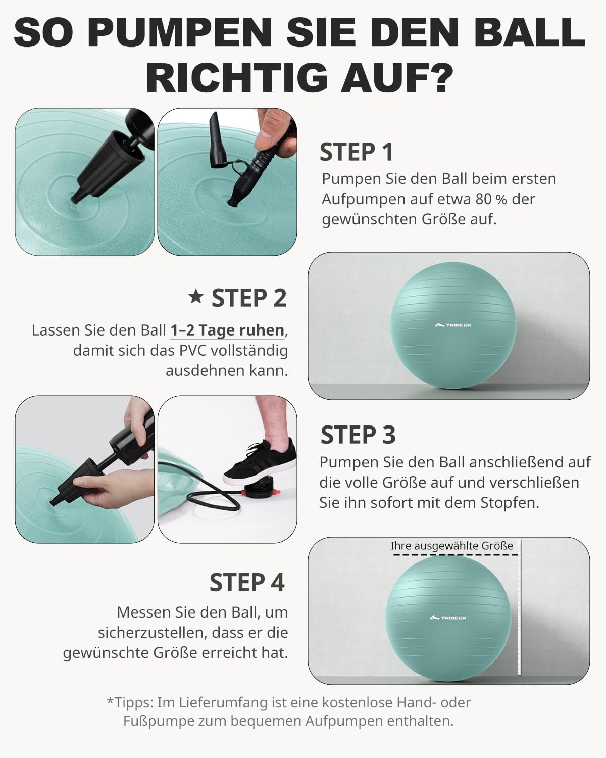 Fitnessbal Groen 65cm - Anti-burst | 28% Korting