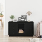VidaXL Dressoir Zwart eiken 102x35x60 cm - 34% Korting