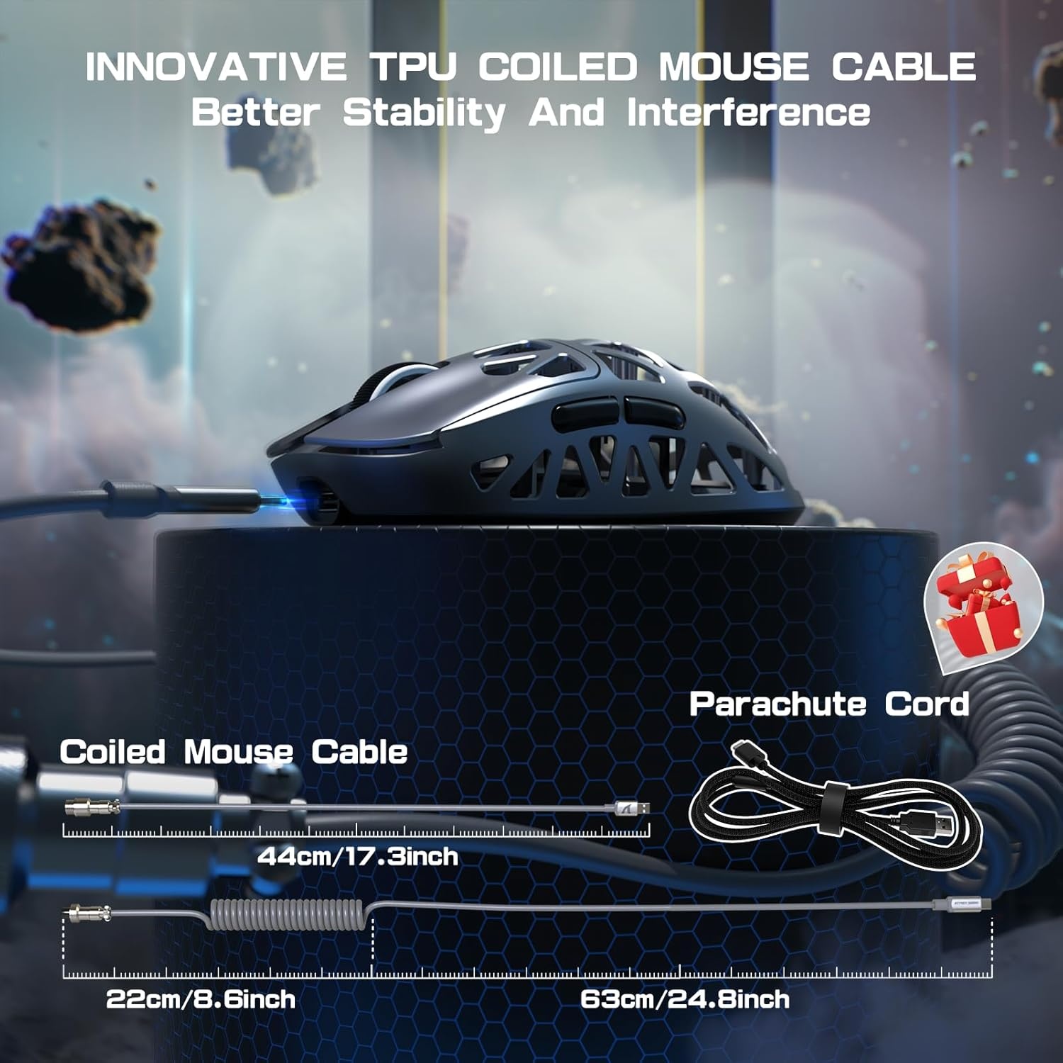 Superlichte Gamingmuis Grijs - 34% Korting!