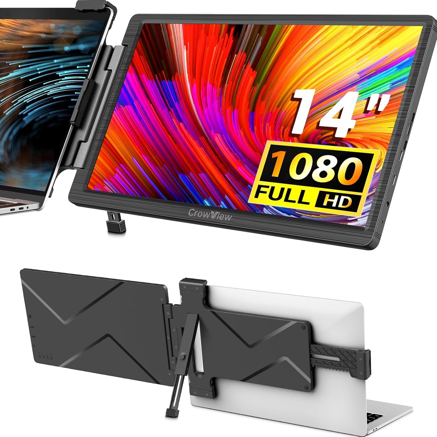14" Laptopscherm Uitbreiding - FHD 1920x1080 - 67% Korting