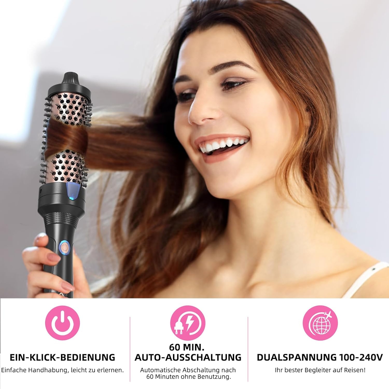 Thermoborstel 38mm Keratine Ionen Anti-pluis - 29% Korting!