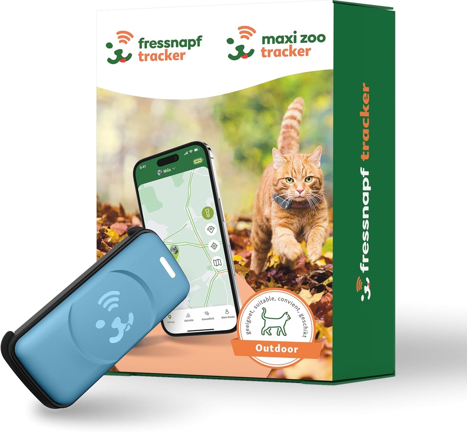 Blauwe Kat GPS Tracker: Veiligheid & Activiteit, 2 Jaar Zonder Abonnement