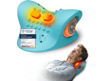 Draagbare Nekmassager met Warmte - Blauw - 33% Korting