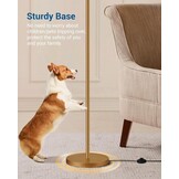 Gouden Booglamp met Beige Linnen Kap | Verstelbaar | 34% Korting