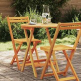 Opvouwbare Tuin Tafel - Massief Acaciahout - Naturel - 34% Korting