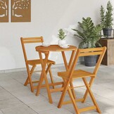 Opvouwbare Tuin Tafel - Massief Acaciahout - Naturel - 34% Korting