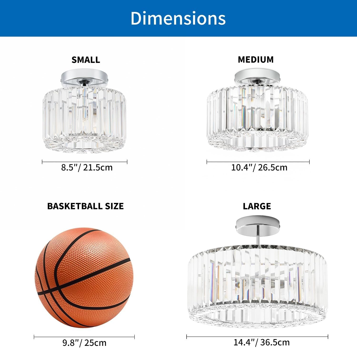 Zilver Kristal Plafondlamp Kroonluchter - 33% Korting