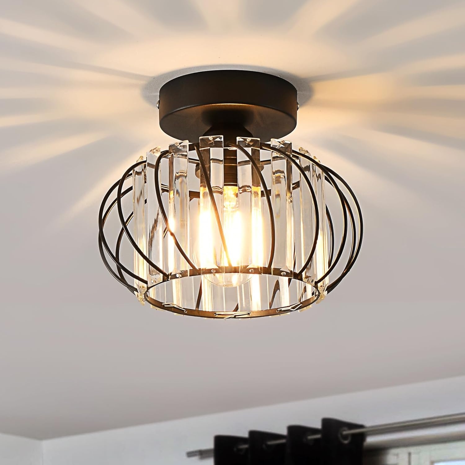 Zilver Kristal Plafondlamp Kroonluchter - 33% Korting