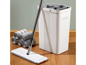 Zelfreinigende Dweilset met Emmer & 5 Pads - 34% Korting!