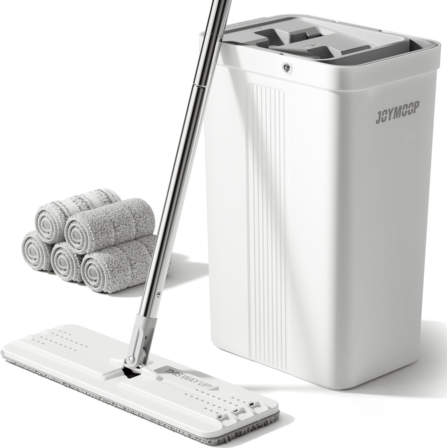 Zelfreinigende Dweilset met Emmer & 5 Pads - 34% Korting!