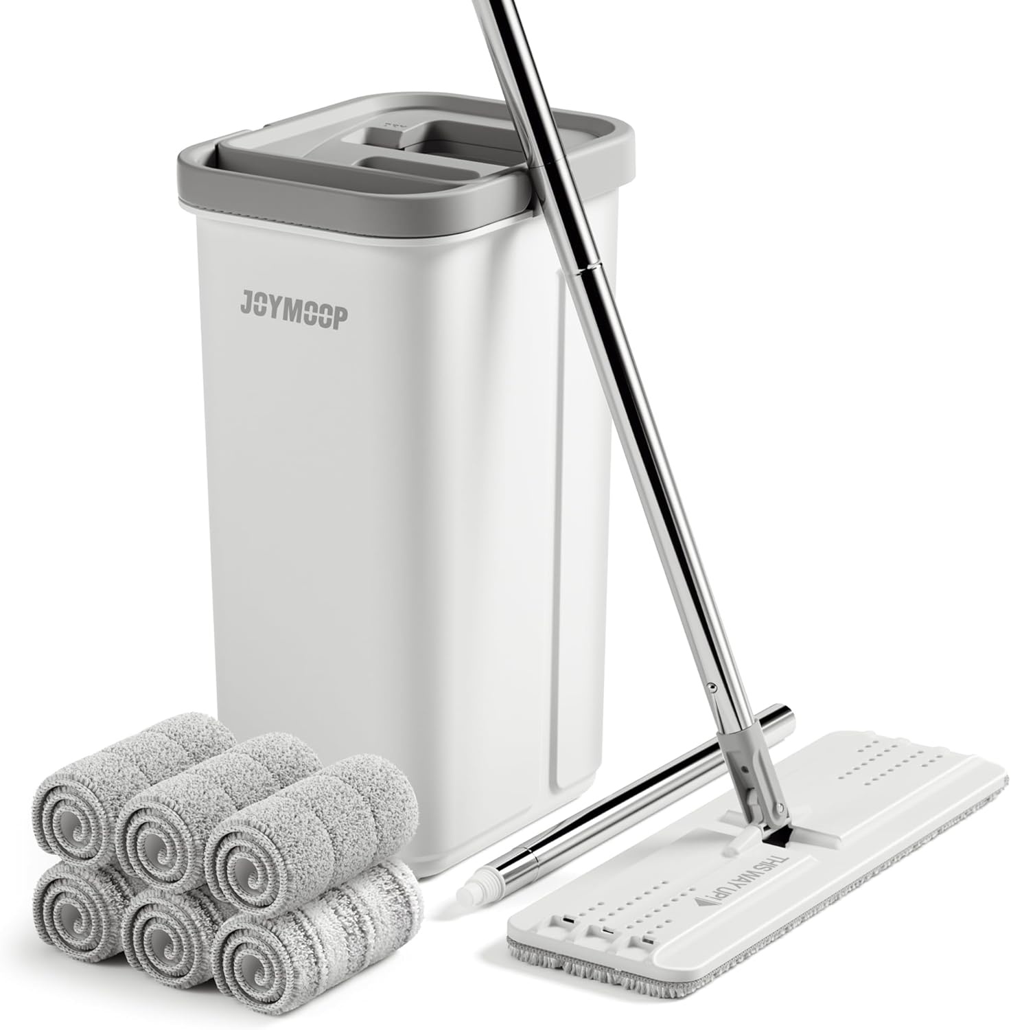 Zelfreinigende Dweilset met Emmer & 5 Pads - 34% Korting!