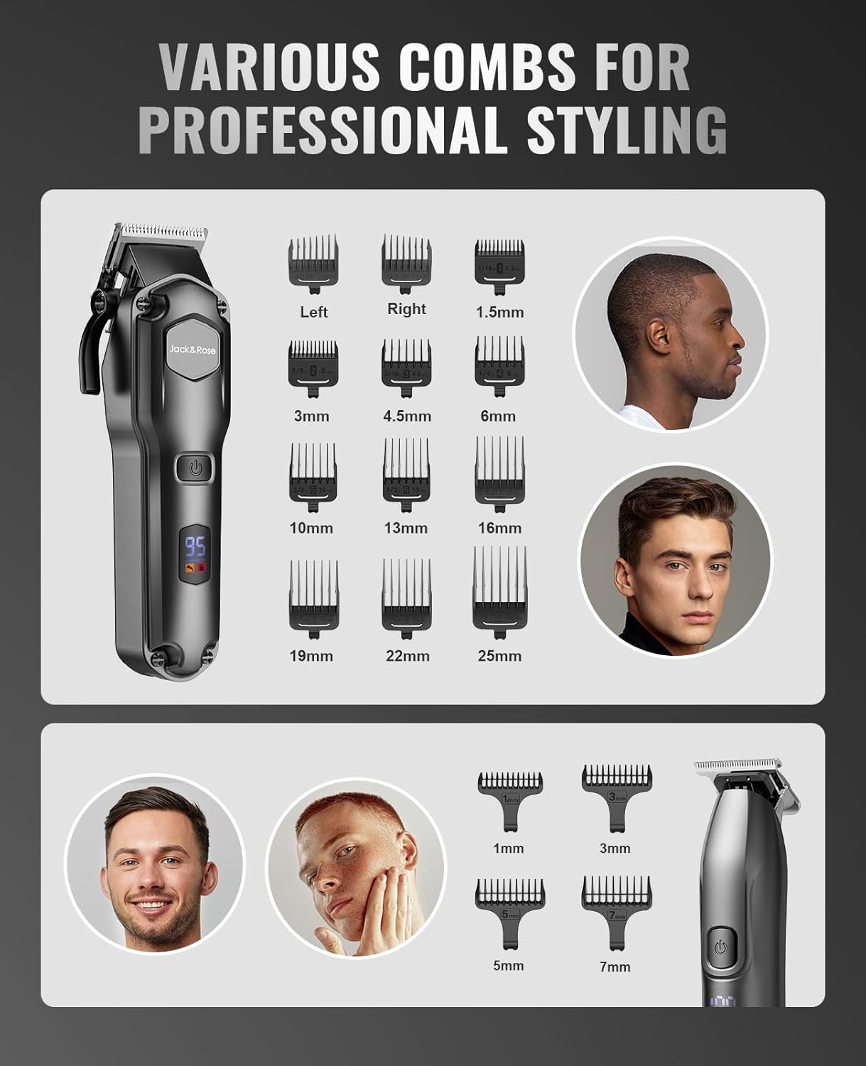 Haartondeuse & Baardtrimmer Set met 34% Korting | IPX7 Waterdicht