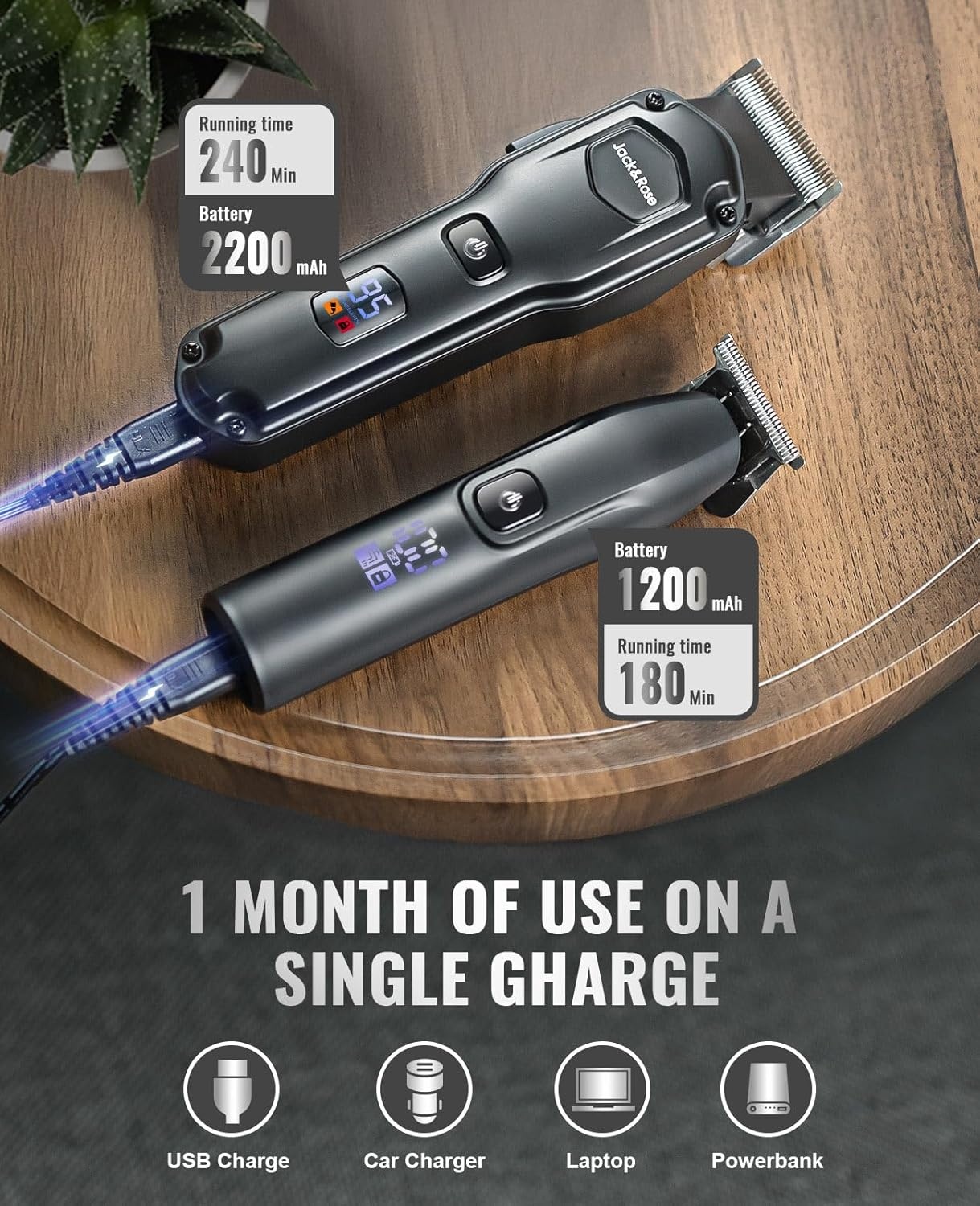 Haartondeuse & Baardtrimmer Set met 34% Korting | IPX7 Waterdicht