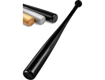 Honkbalknuppel Hevea-hout 76cm - Zwart of Natuurlijk - 28% Korting