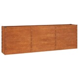 Verhoogde Cortenstaal Plantenbak 240x40x77 cm - 34% Korting