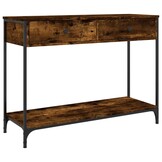 vidaXL Wandtafel 100x34,5x75 cm Gerookt Eikenhout - 57% Korting
