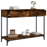 vidaXL Wandtafel 100x34,5x75 cm Gerookt Eikenhout - 57% Korting