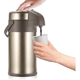Thermoskan pomp 4L Goud RVS | 58% korting | 6u warm / 12u koud