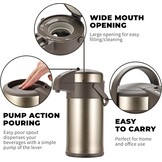 Thermoskan pomp 4L Goud RVS | 58% korting | 6u warm / 12u koud