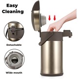 Thermoskan pomp 4L Goud RVS | 58% korting | 6u warm / 12u koud