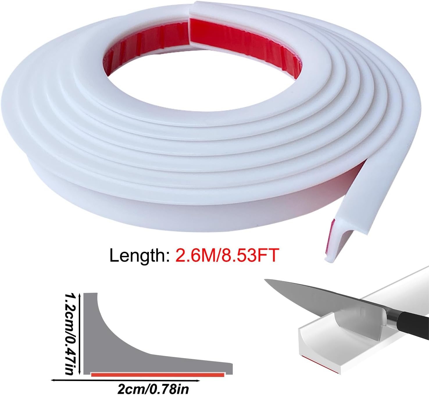 Wit Douchewaterstop Siliconen - 2.6m - 26% Korting
