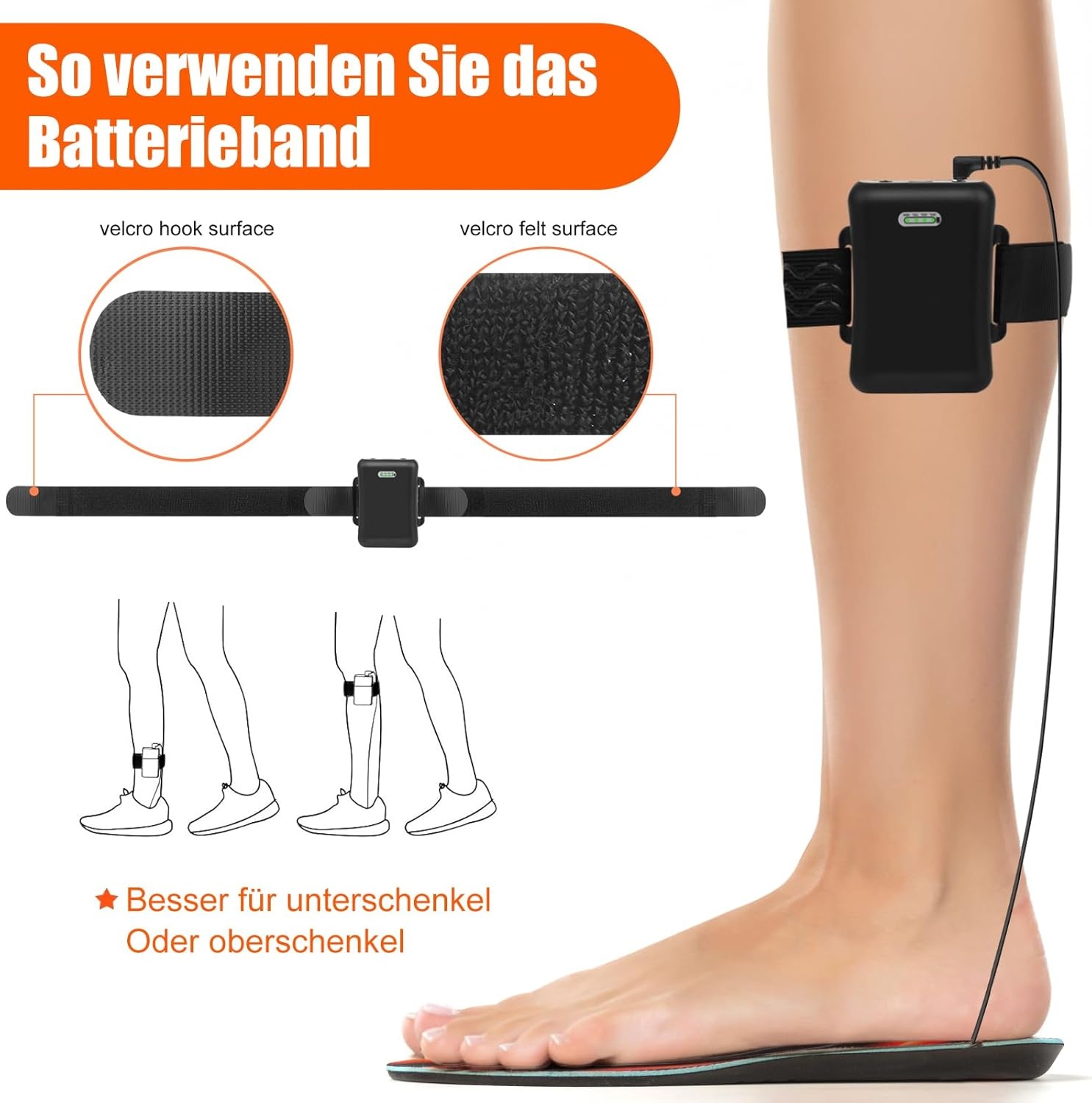 Verwarmbare Zolen 4 standen | Oplaadbaar | 42-47 | 34% Korting