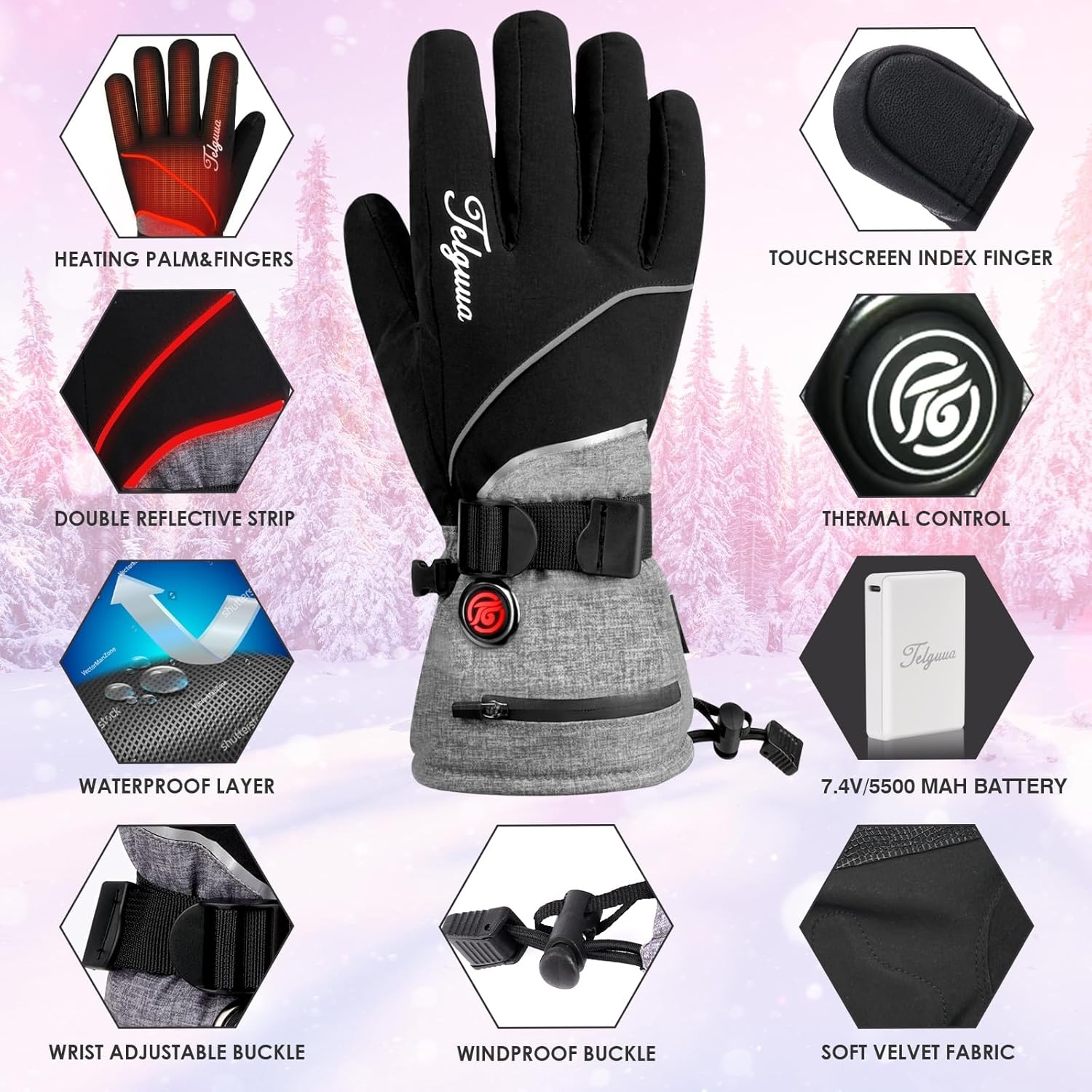Verwarmde Handschoenen Heren Dames - Waterdicht & Touchscreen - 29% Korting