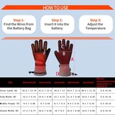 Verwarmde Handschoenen Heren Dames - Waterdicht & Touchscreen - 29% Korting