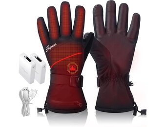 Verwarmde Handschoenen M | Touchscreen | Waterdicht | 7.4V Accu | 35% Korting
