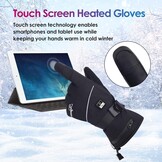 Verwarmde Handschoenen M | Touchscreen | Waterdicht | 7.4V Accu | 35% Korting