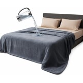 Waterdichte Omkeerbare Deken 152x203cm Donkergrijs/Licht - 34% Korting