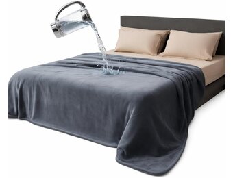 Waterdichte Omkeerbare Deken 152x203cm Donkergrijs/Licht - 34% Korting