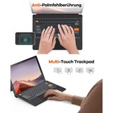 QWERTZ Bluetooth Toetsenbord met Trackpad voor Surface Pro (29% Korting)