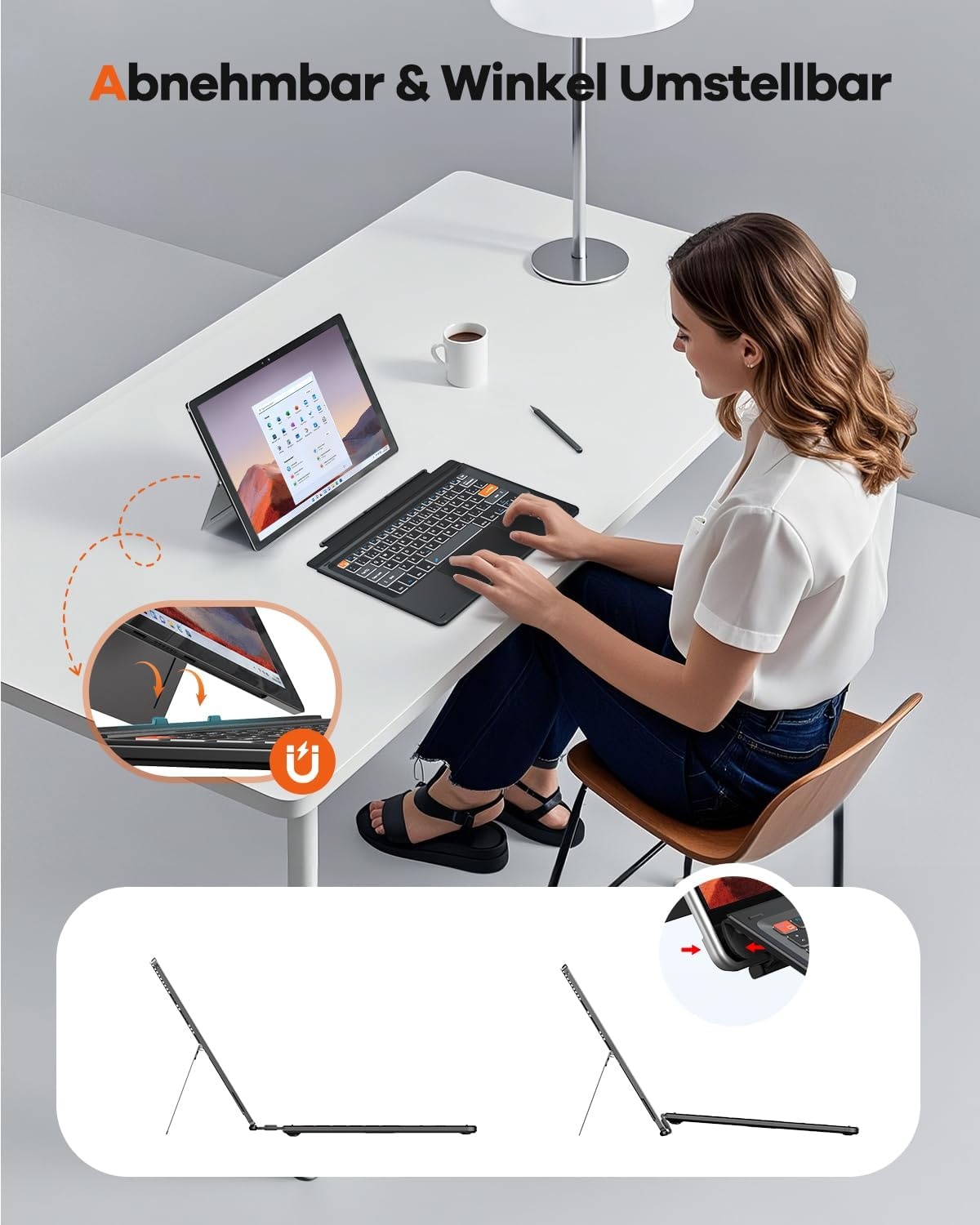 QWERTZ Bluetooth Toetsenbord met Trackpad voor Surface Pro (29% Korting)