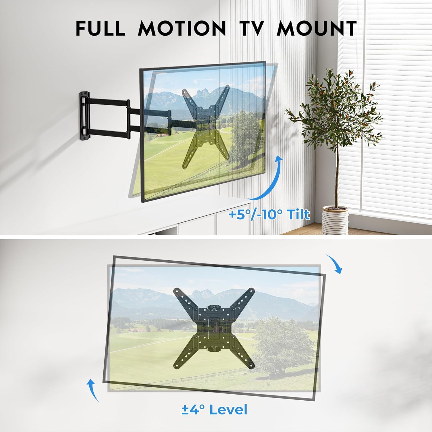 Verstelbare TV-muurbeugel 26-65 inch, 34% Korting